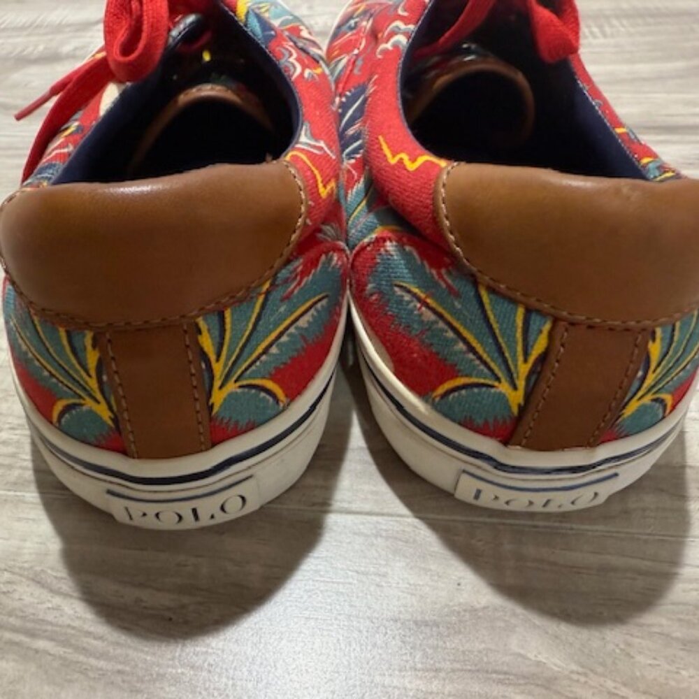 Polo Ralph Lauren Men's THORNTON III Hawaii Aloha Tropical Shoes-Size 10.5D - Picture 3 of 13